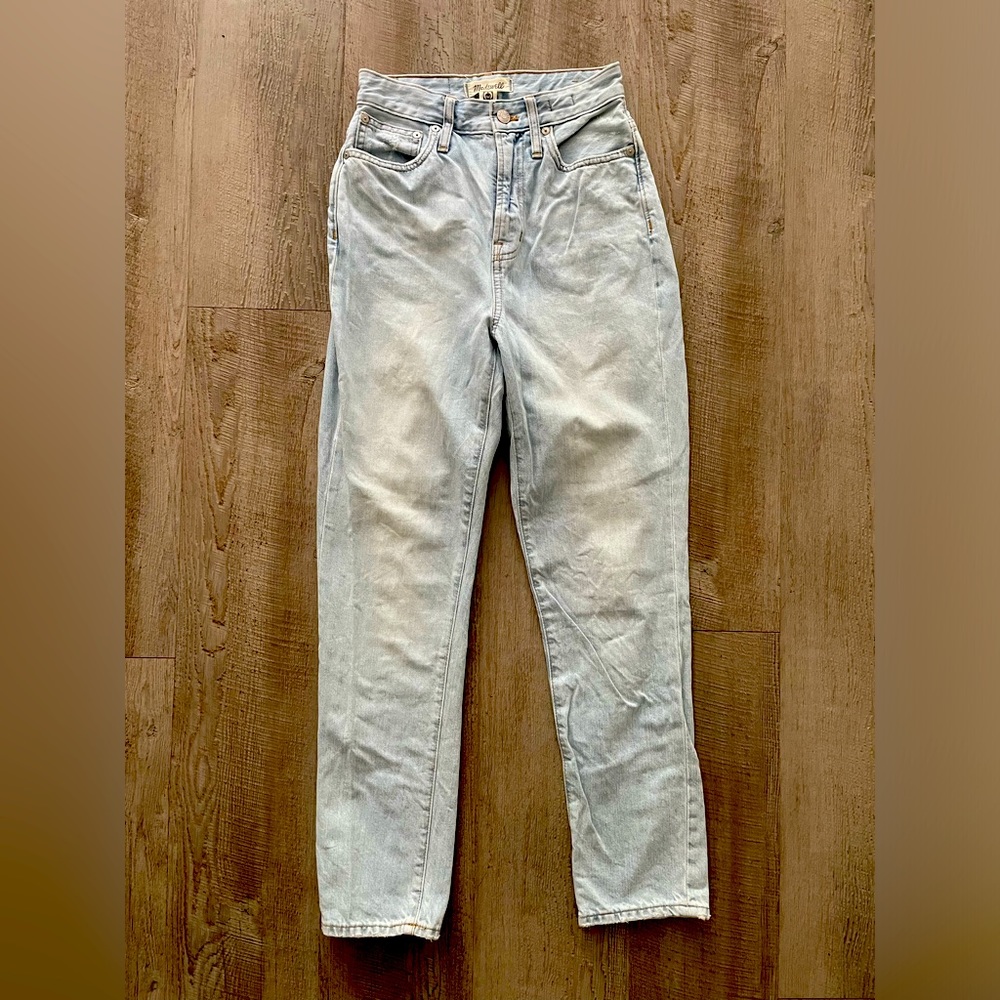 Madewell Jeans The Curvy Perfect 100% Cotton Light Blue Denim Like NEW Size 23